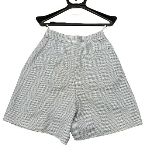 THP-Christian Dior, Wool Grey Checker Short Pants, Women
