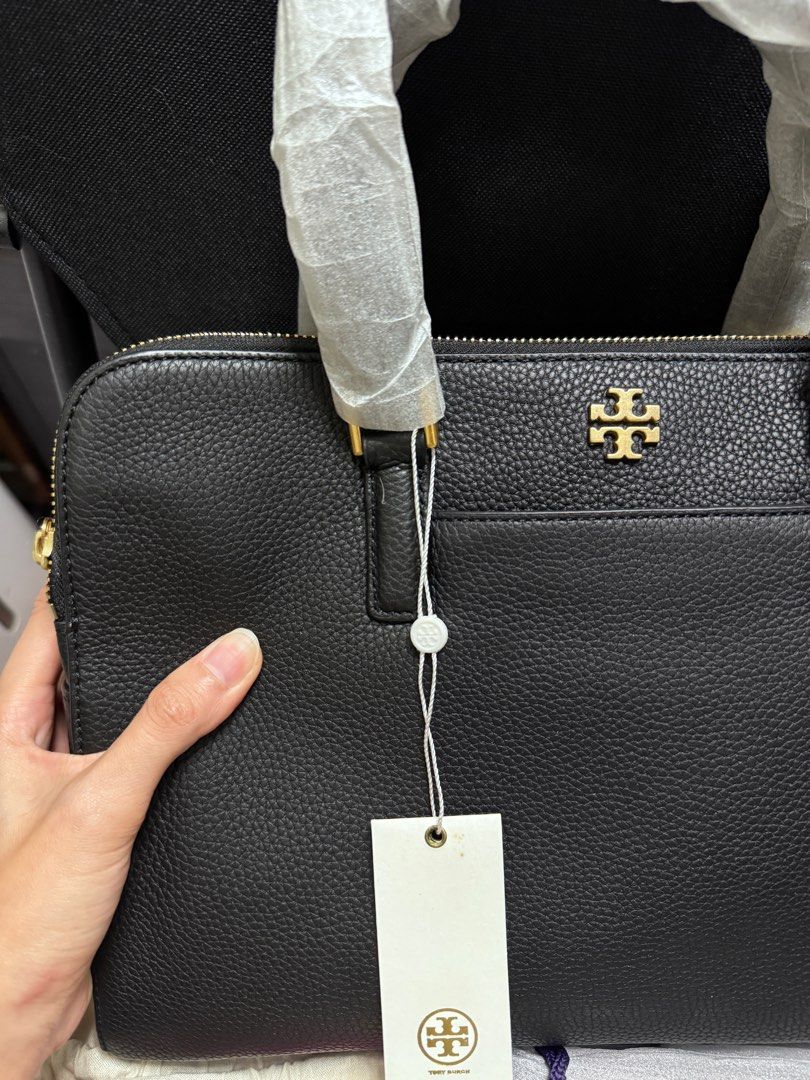 Tory Burch Georgia Double Zip Pebbled satchel Carousell