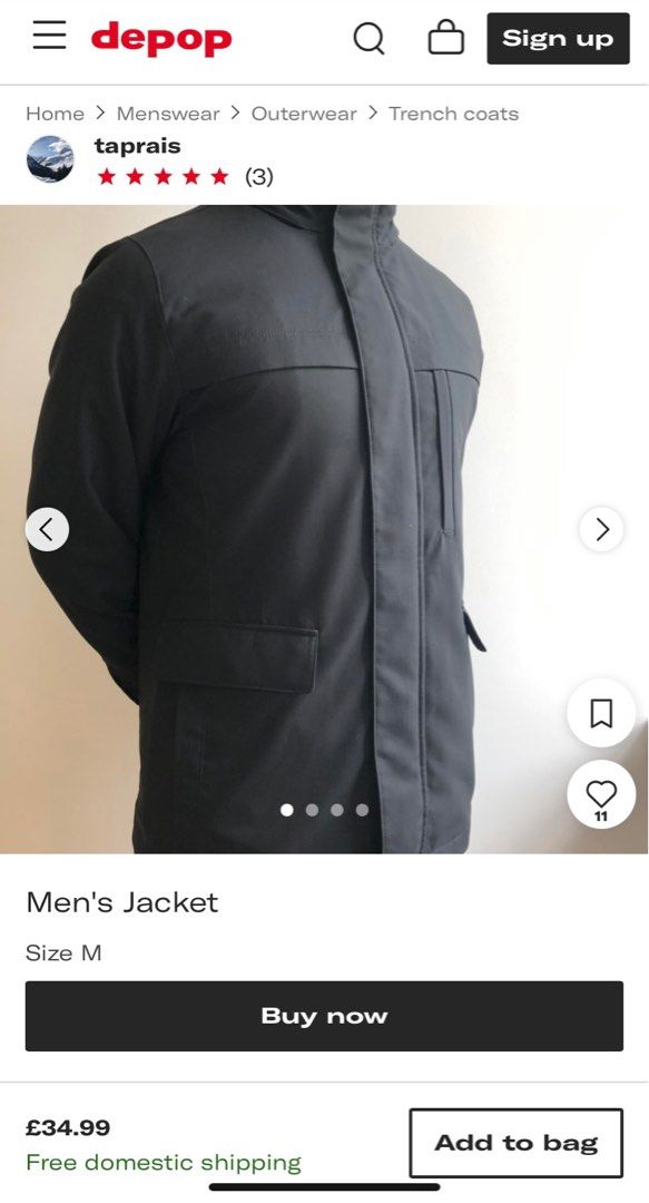 Uniqlo Men’s Tech Jacket (Category: Coats, Jackets and Outerwear) located in Mexico. Submitted by ph_garagesale (Listing ID 1330719147, Image 1). Description: Fits Medium to Large Dimension (inches) Height: 30 Width: 24 With detachable hood.