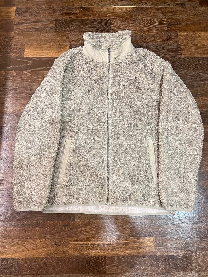 Uniqlo fleece tailored coat 2025