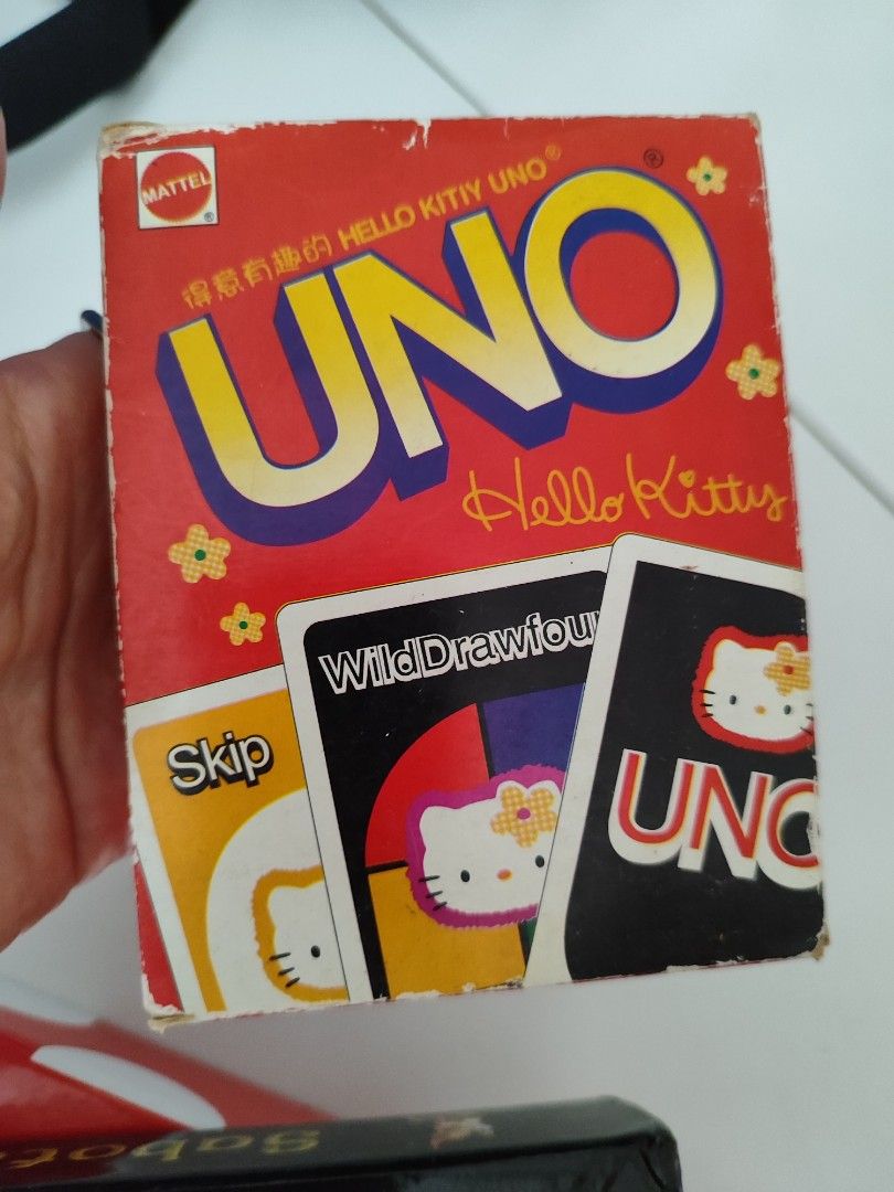 UNO Hello Kitty (Category: Board Games & Puzzles) located in Singapore. Submitted by yj126 (Listing ID 1330833998, Image 1). Description: UNO Hello Kitty - good condition only box abit old.