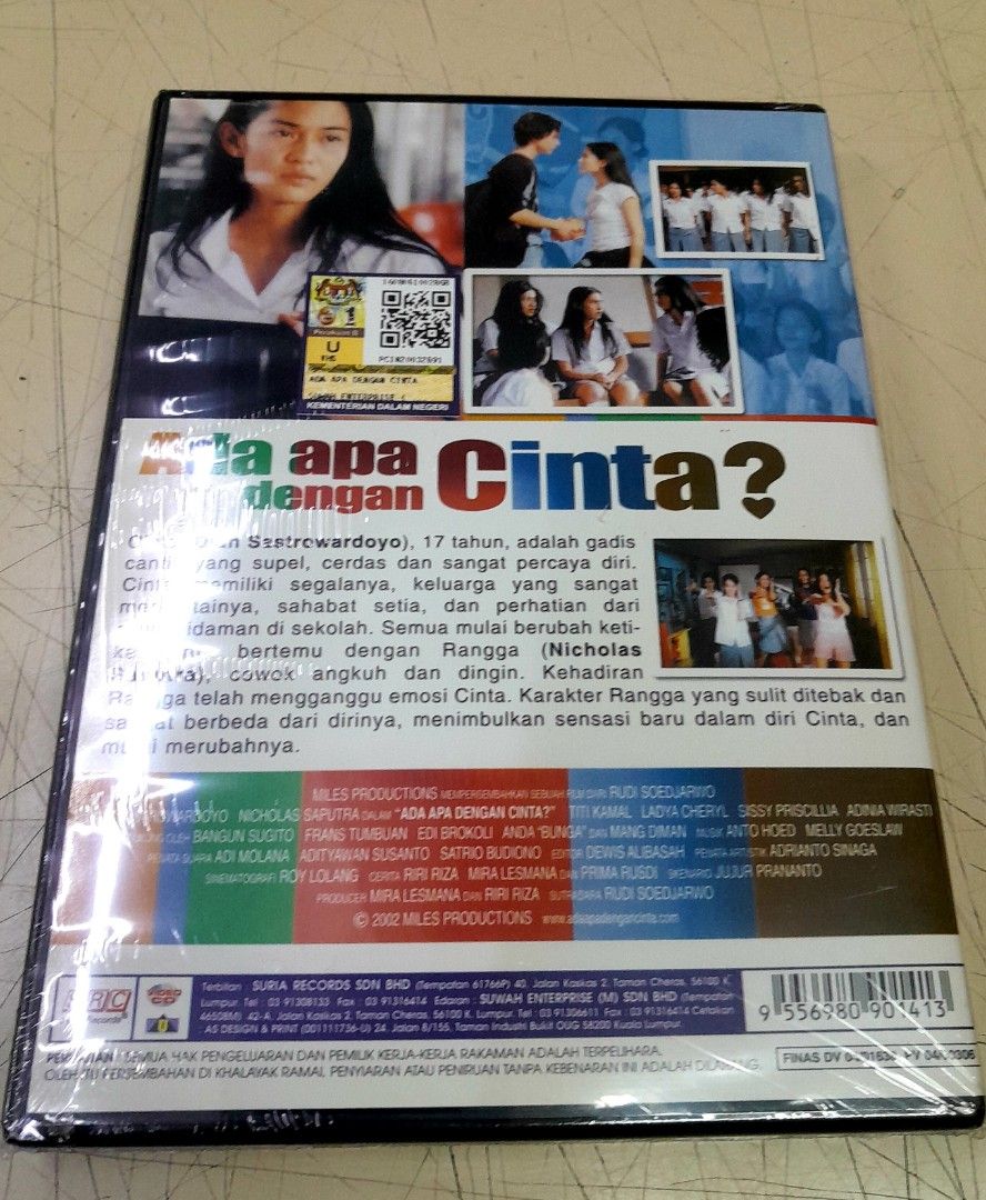 VCD ADA APA DENGAN CINTA, Hobbies & Toys, Music & Media, CDs & DVDs on