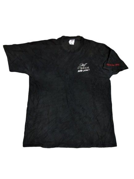 JEFF BECK グラフィック Tシャツ ブラック　1999ジャパンツアー Amazon.co.jp: 90sデッド『ジェフベックJAPAN TOUR 1999』Tシャツ 黒 M