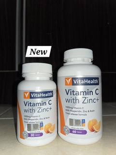 (New) VitaHealth Vitamin C with Zinc+ Time Release Vitamin C 1000mg