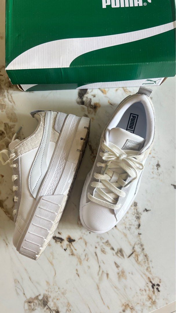 White Puma Platform Sneakers (Category: Sneakers) located in Makati City. Submitted by arjayv (Listing ID 1330829530, Image 3). Description: Never used. EU 38.5.