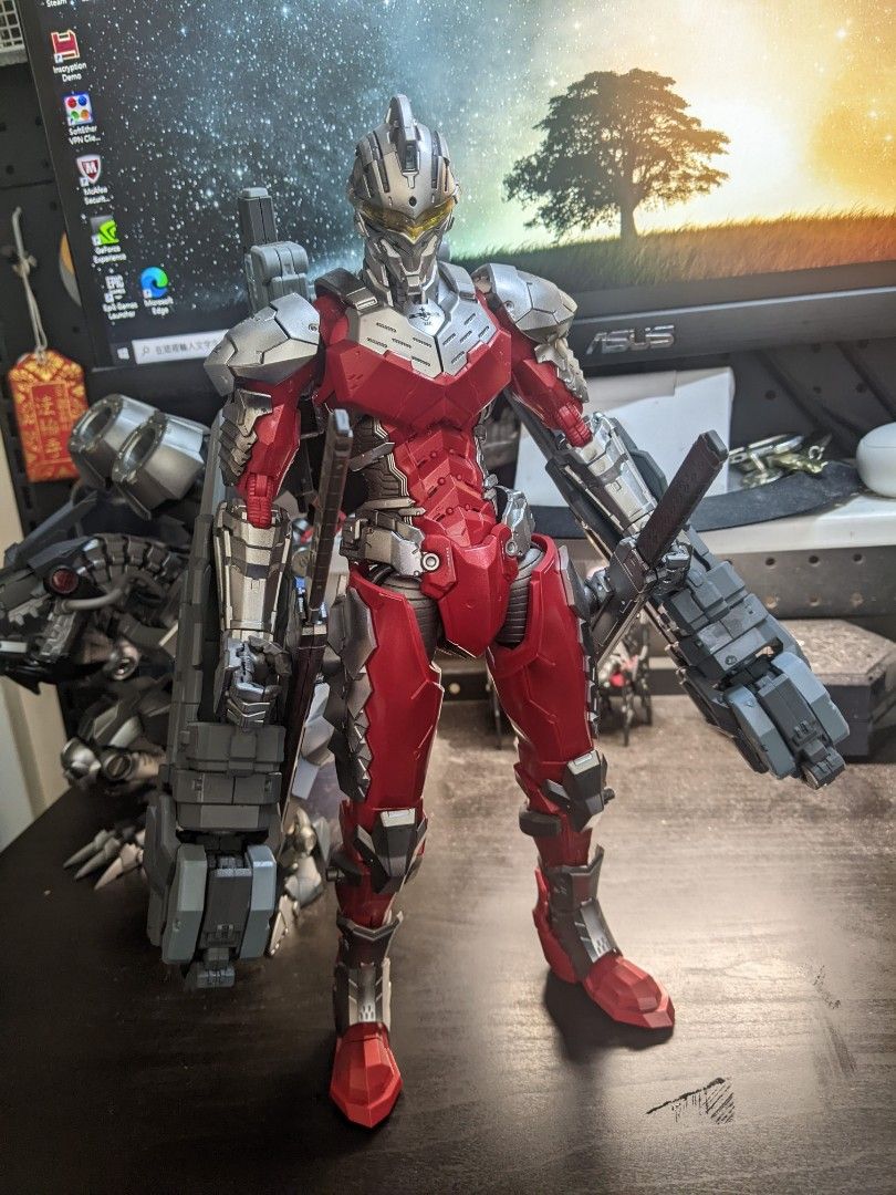 模型塗裝完成品御模道機動奧特曼賽文ultraman suit 7.3 seven