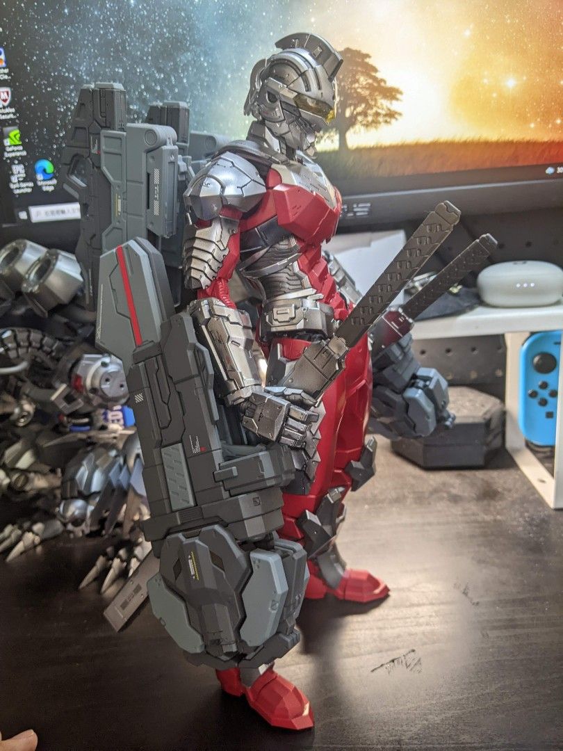 模型塗裝完成品御模道機動奧特曼賽文ultraman suit 7.3 seven