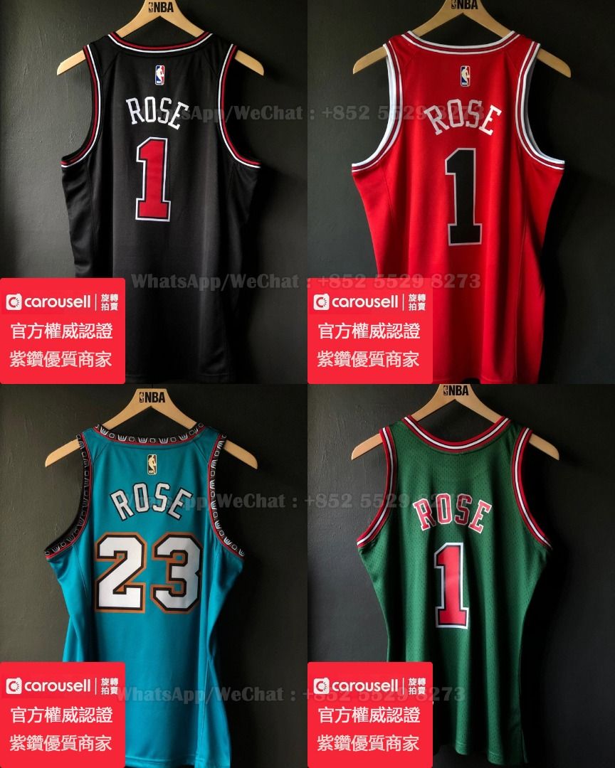 Derrick Rose all jersey Collection send Players name and number can be customize