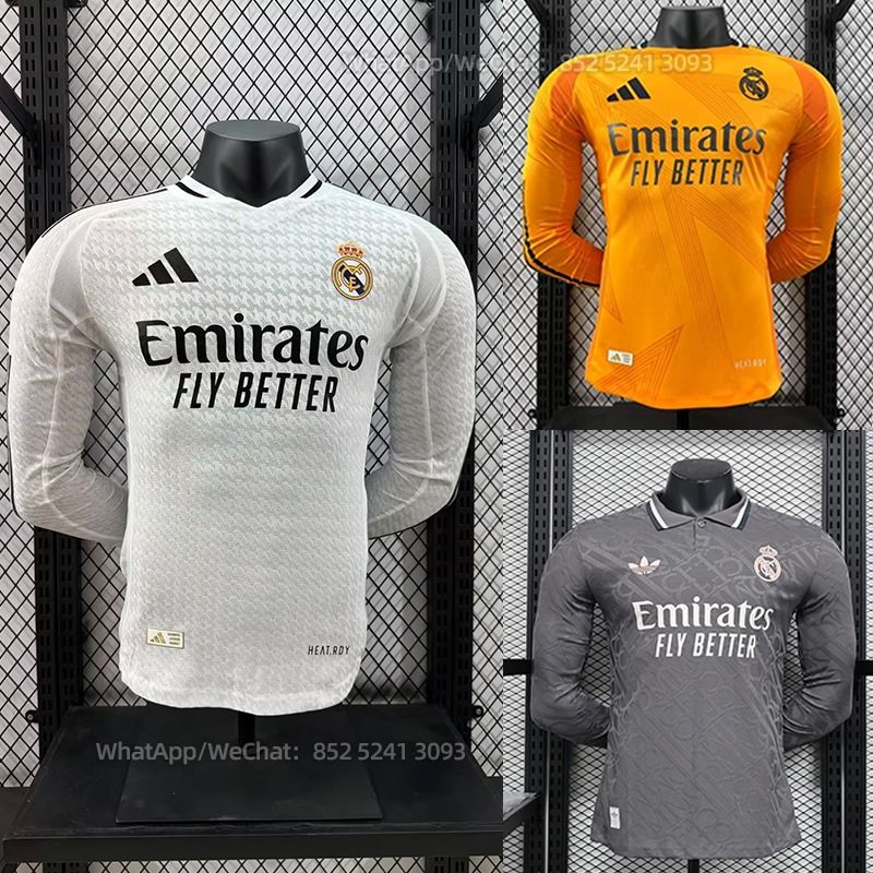⚡ 皇馬Real Madrid 2024-25 Home/Away/Third long sleeve