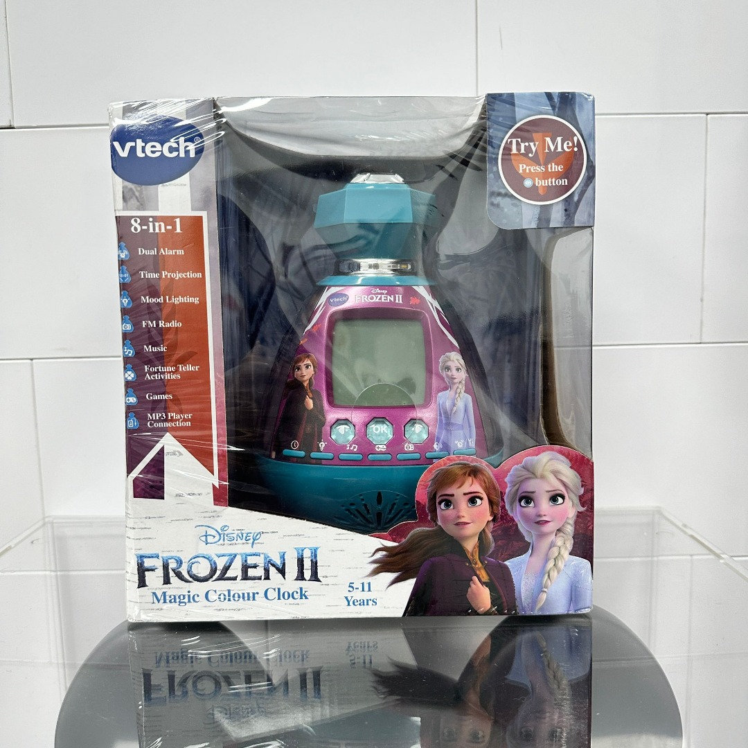 VTech Frozen 2 Magic Colour Clock, Hobbies & Toys, Toys & Games on ...