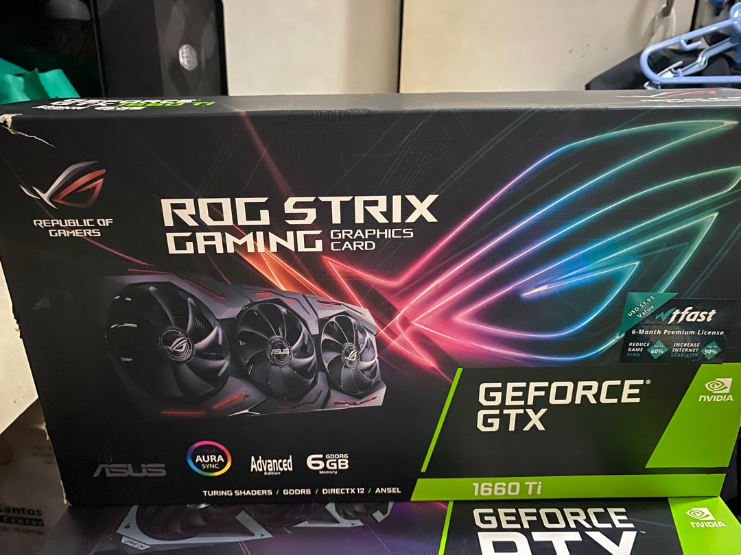 Asus ROG Strix GTX 1660Ti, Computers & Tech, Parts & Accessories