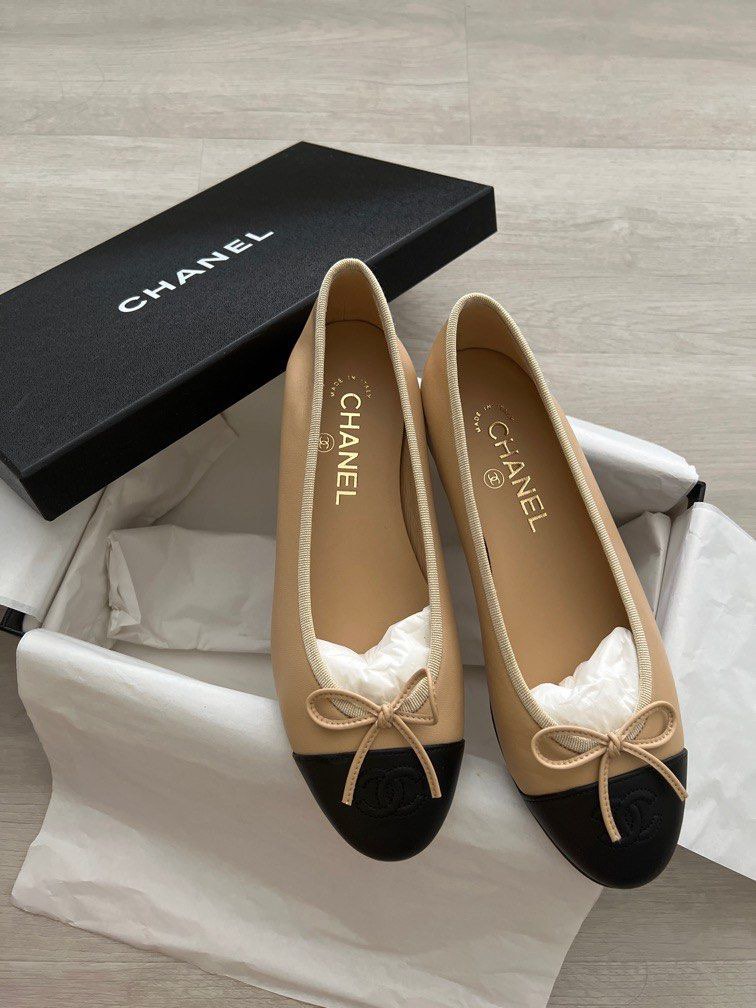 Vintage chanel ballet flats cheap