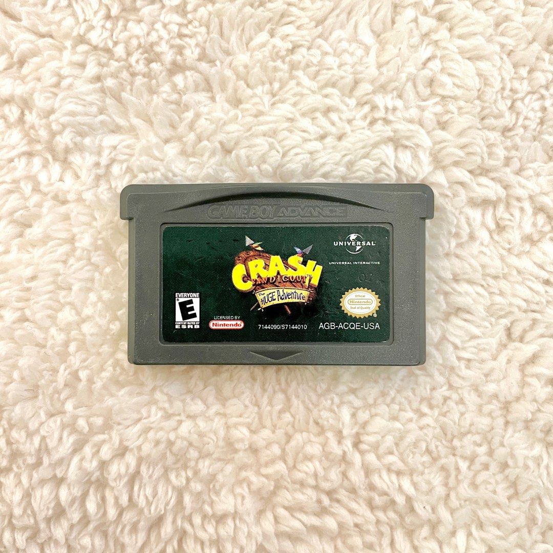 AUTHENTIC GBA Crash Bandicoot - Untested (Category: Nintendo) located in San Fernando. Submitted by thrift.easy (Listing ID 1331044916, Image 1). Description: *AUTHENTIC* Gameboy Advance Crash Bandicoot: The Huge Adventure game UNTESTED Label (10/10) Pins (9/10) ₱300 with FREE cart case Meetups around Pampanga Shipping via LBC or J&T Shipping fee to be shouldered by the buyer .