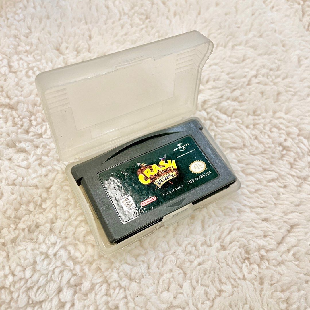 AUTHENTIC GBA Crash Bandicoot - Untested (Category: Nintendo) located in San Fernando. Submitted by thrift.easy (Listing ID 1331044916, Image 2). Description: *AUTHENTIC* Gameboy Advance Crash Bandicoot: The Huge Adventure game UNTESTED Label (10/10) Pins (9/10) ₱300 with FREE cart case Meetups around Pampanga Shipping via LBC or J&T Shipping fee to be shouldered by the buyer .