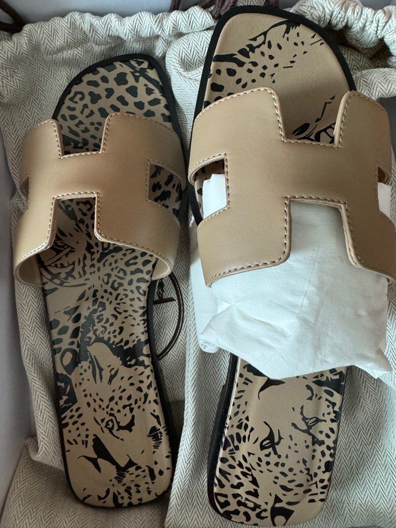 Authentic hermes oran sandals top