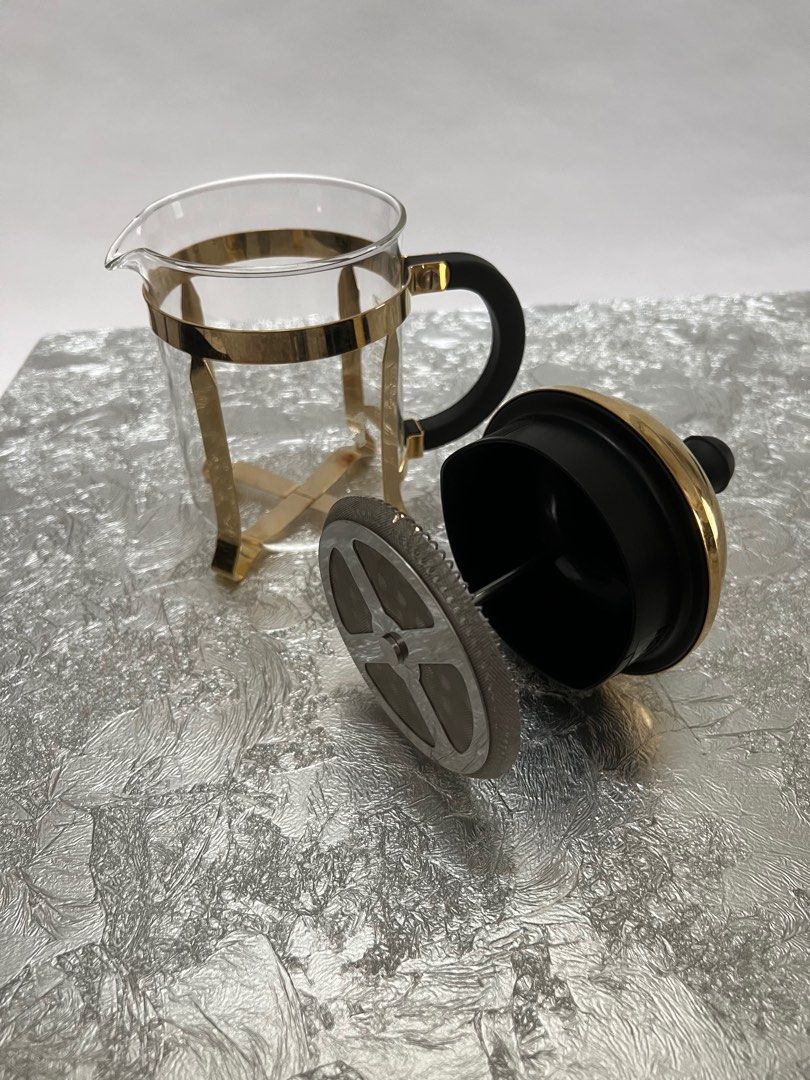 BODUM Gold French press coffee maker 8 cup 1.0 l 34 oz TV Home Appliances Kitchen Appliances Coffee Machines Makers on Carousell