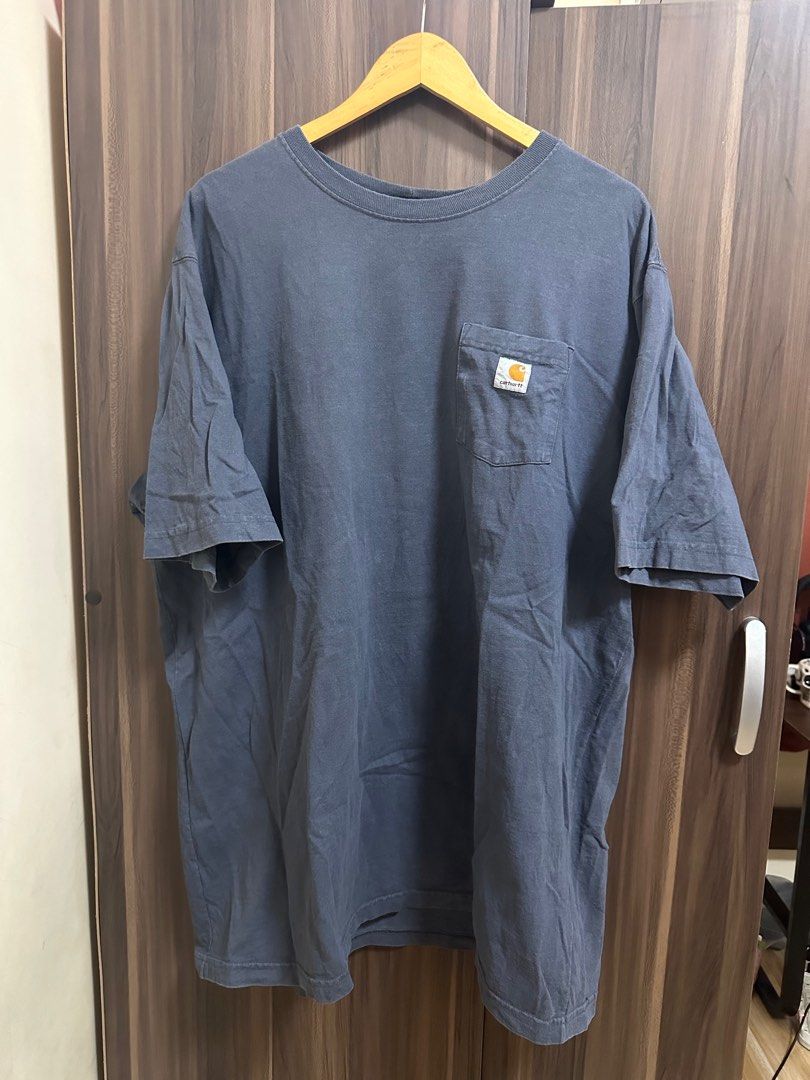 Carhartt k87 Navy Blue Pocket Tee 2XL Tall Men s Fashion Tops Sets Tshirts Polo Shirts on Carousell