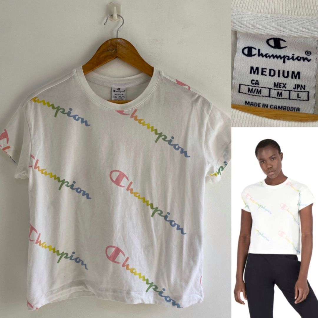 Cropped champion tee shop