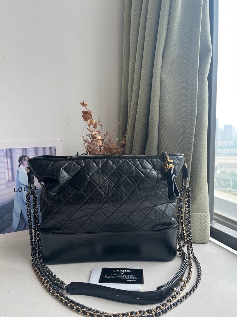 Chanel gabrielle large hobo black Luxury Bags Wallets on Carousell