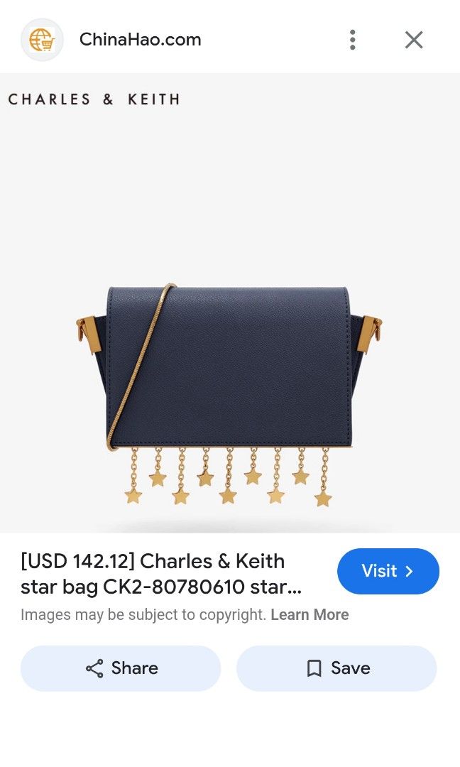 CHARLES KEITH Star Sling bag Women s Fashion Bags Wallets Shoulder Bags on Carousell