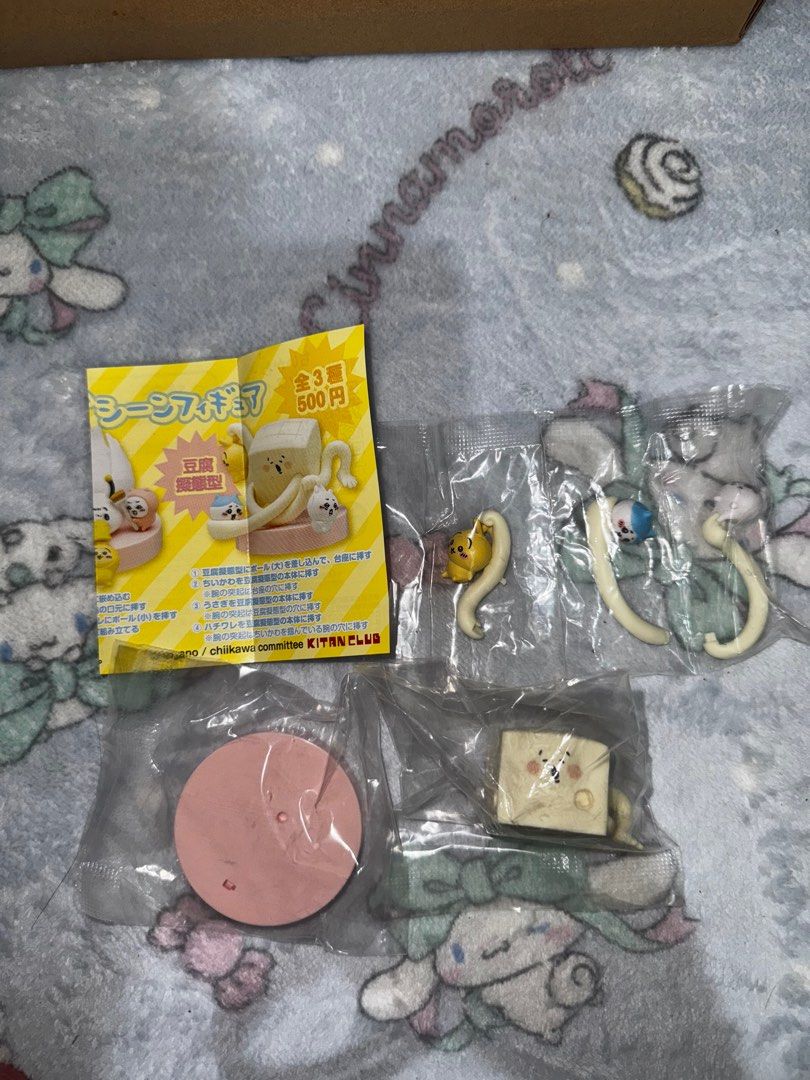 Chiikawa Gashapon Figure Toy (Category: Designer & Blind Box Toys) located in Binan City. Submitted by ichigo0613 (Listing ID 1330965550, Image 3). Description: From gashapon sealed pa po I have 2 pcs for 280 each Mod/mop- gcash/flash express.