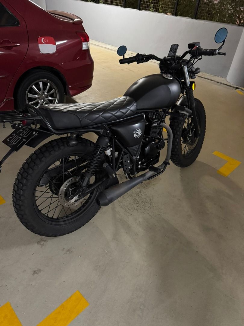 Class 2B Cafe Racer Mutt 125 Fat Sabbath (Reg: Sept 2022), Motorcycles ...