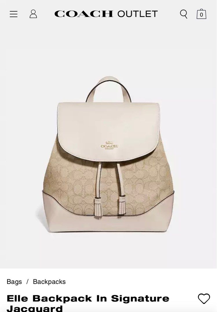 Coach signature elle backpack clearance