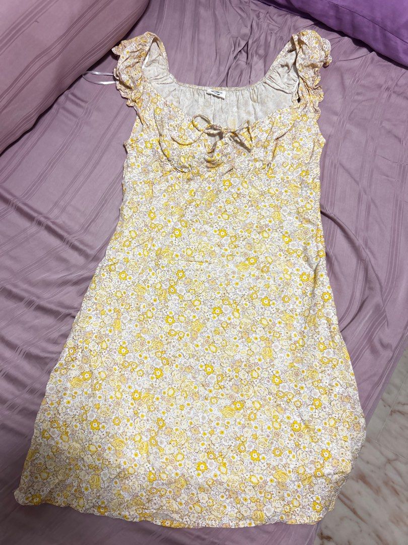 Cotton On Yellow Dress, Women's Fashion, Dresses & Sets, Dresses on  Carousell