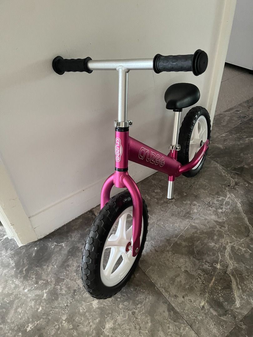 Cruzee Balance Bike Ultra Lite Pink Sports Equipment Bicycles Parts Bicycles on Carousell