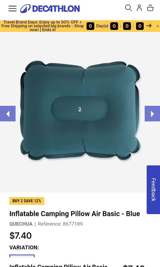 Decathlon pillow air basic cheap