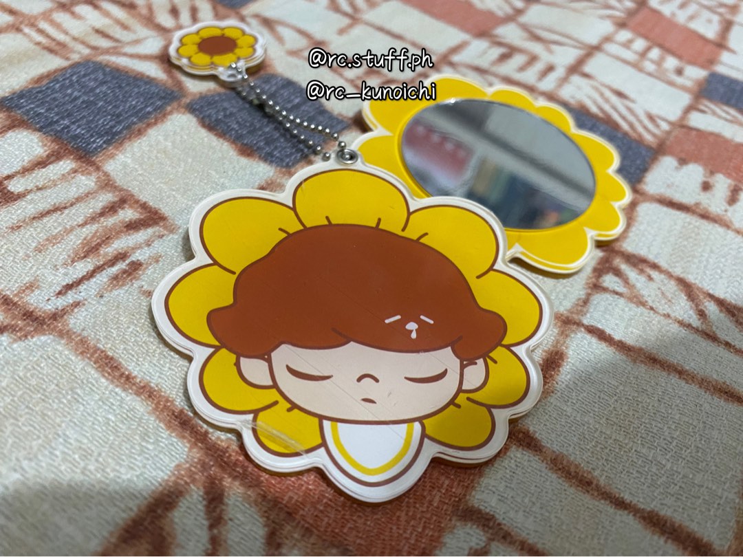 Dimoo Sunflower - Acrylic Mirror - Popmart Official Merch - Bag charm ...