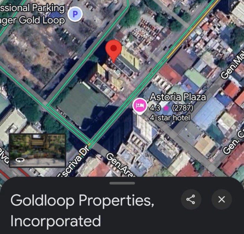 Escriva Drive Grd Flr Goldloop Tower for Rent (Category: Commercial) located in Quezon City. Submitted by vintagefindsmnlph (Listing ID 1330989122, Image 2). Description: Grd flr commercial space good for bank, office, convenience store, salon, gym, pet grooming, pilates studio, veterinary clinic, etc. Unit is surrounded by neighbouring condos and villages. Very convenient to go to. Pay parking across. Garden adjacent to space for your exclusive 