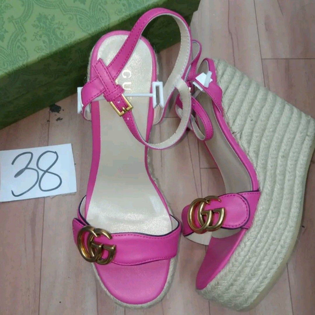 Gucci platform wedge sandals on sale