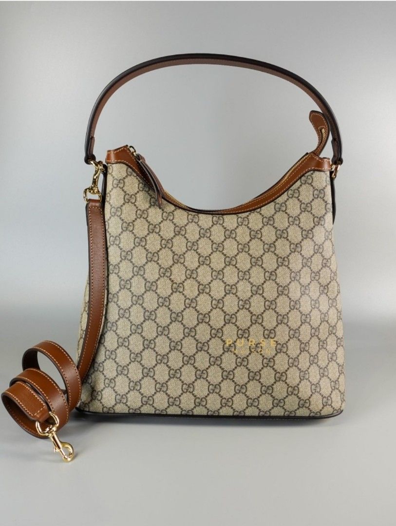 Gucci gg supreme large hobo discount