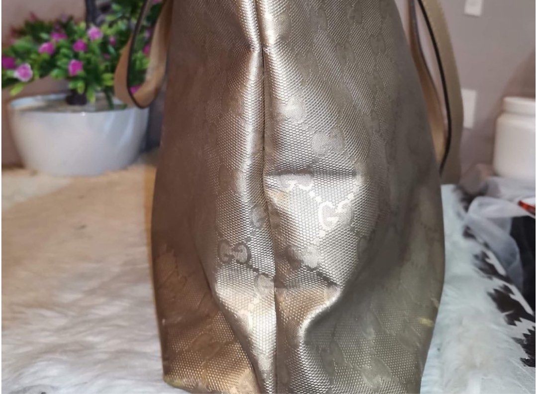 Gucci Gold GG Imprime Tote Bag