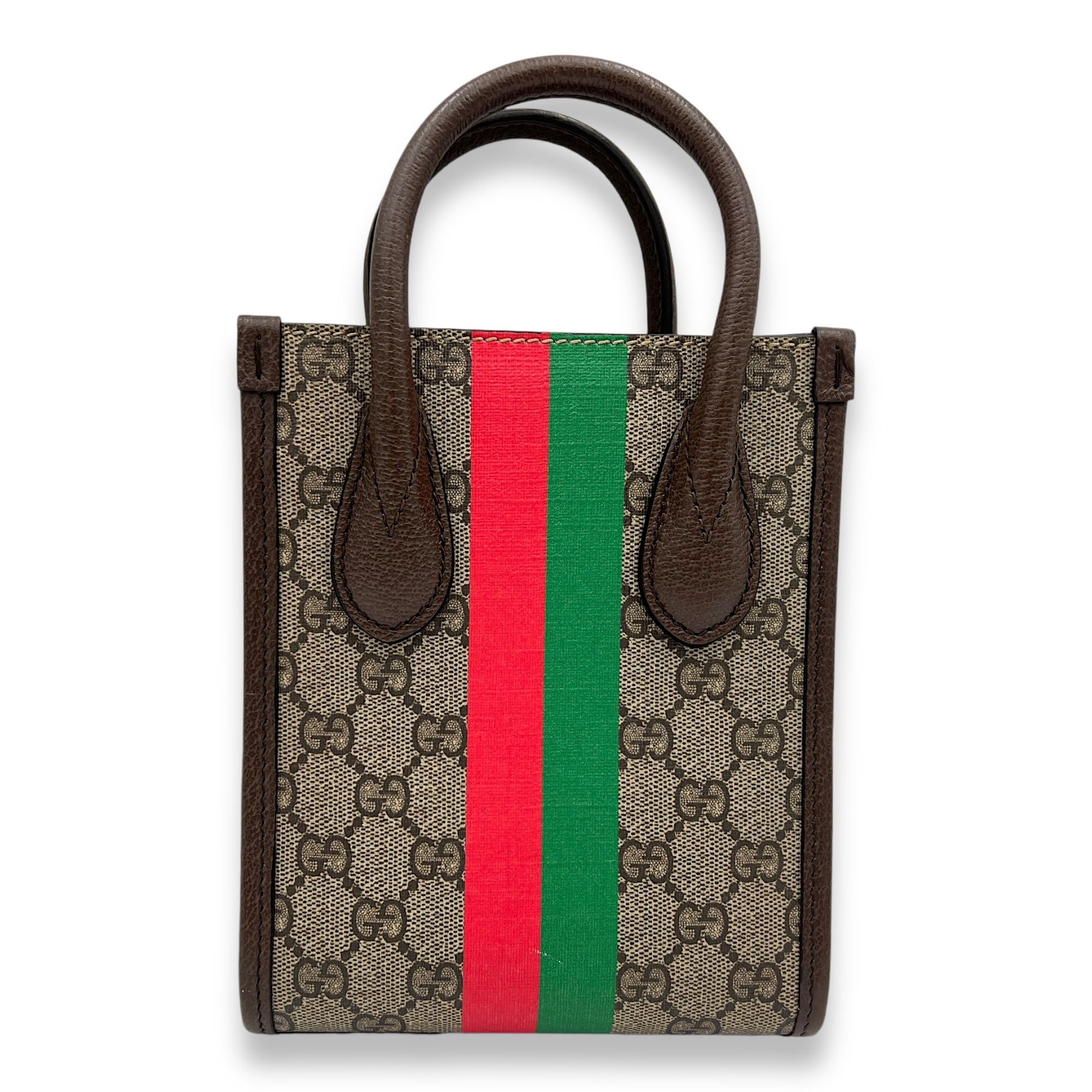 Gucci Tiger Interlocking Brown Top Handle Bag in Coated Canvas Gold hardware Luxury Bags Wallets on Carousell