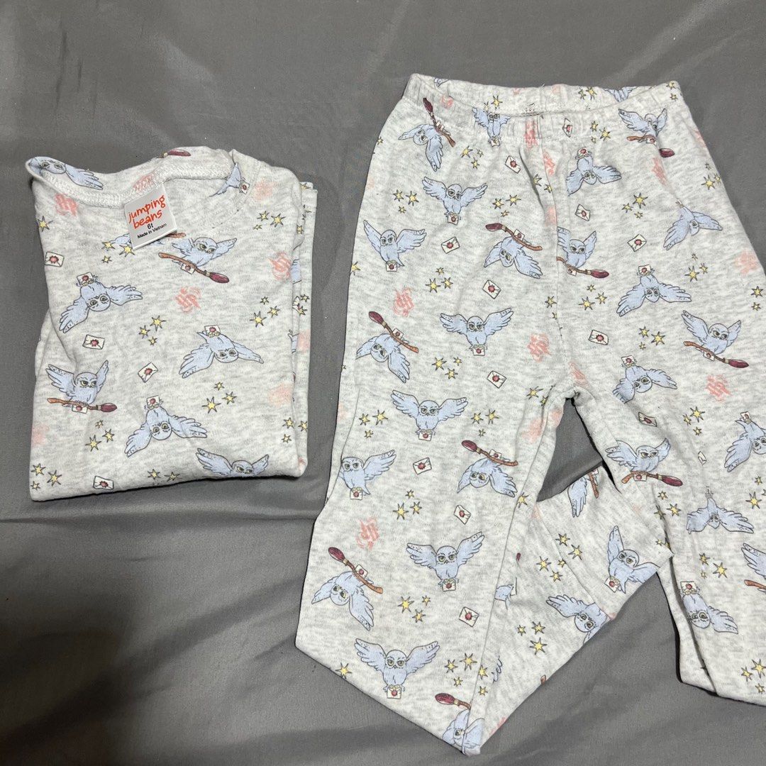 Harry potter hedwig pajama set coords (Category: Babies & Kids Fashion) located in Cavite. Submitted by fleurtykes (Listing ID 1330918964, Image 1). Description: Used once Jnt Cavite.