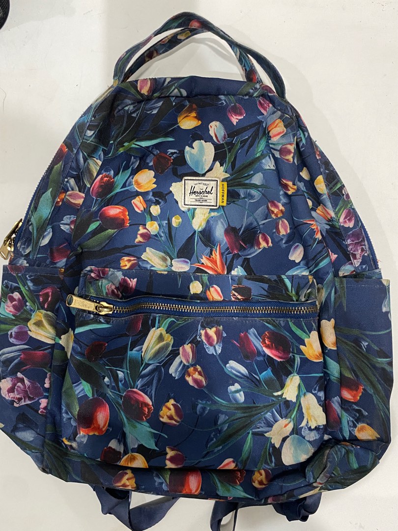 Herschel Hoffman Floral Print limited ed Women s Fashion Bags Wallets Backpacks on Carousell