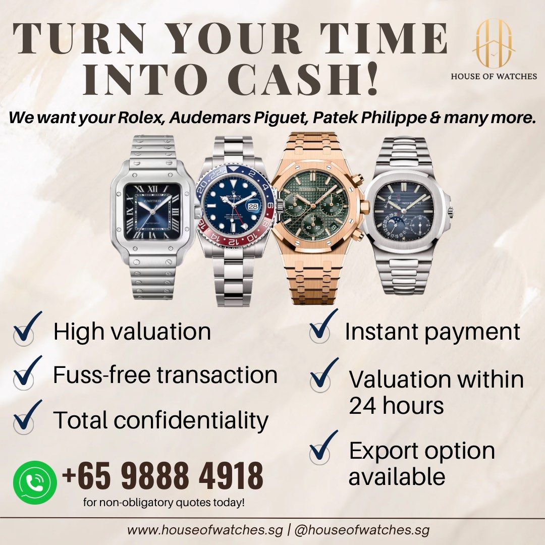 High Price Buy In Rolex Patek Philippe Audemars Piguet and many more Sell your watches at satisfactory prices today