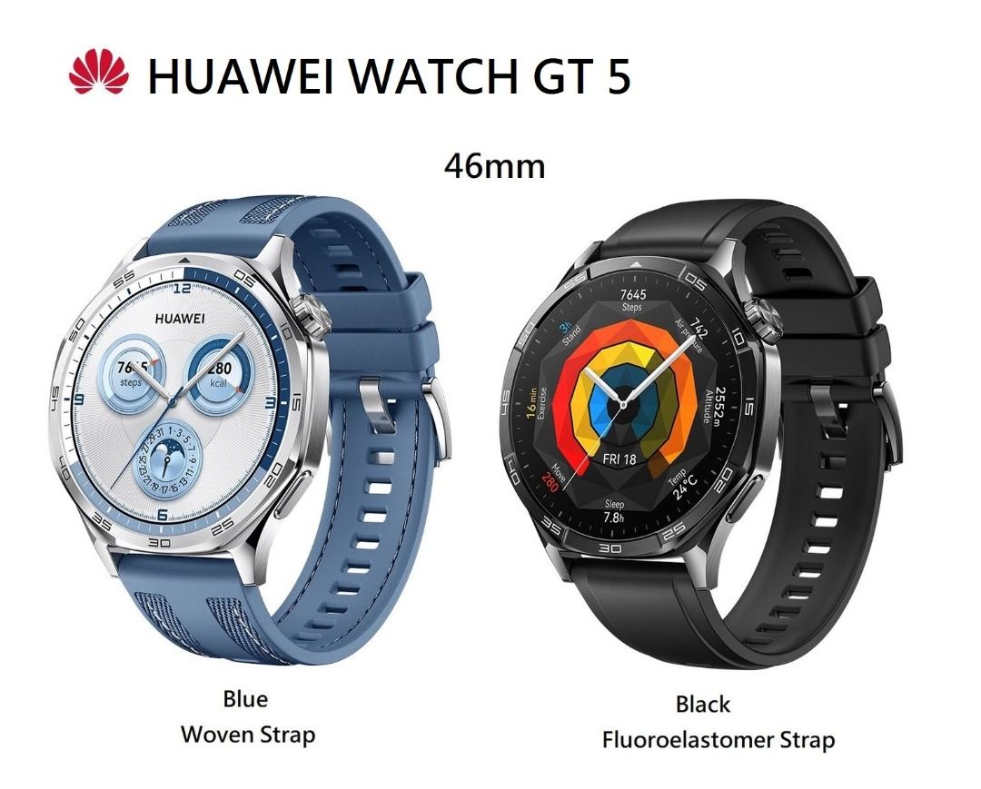 HUAWEI Watch GT 5 GPS All New Running and Cycling Experience Sharp Edged Design Up to 2 Week Battery Life 100 Brand new 1