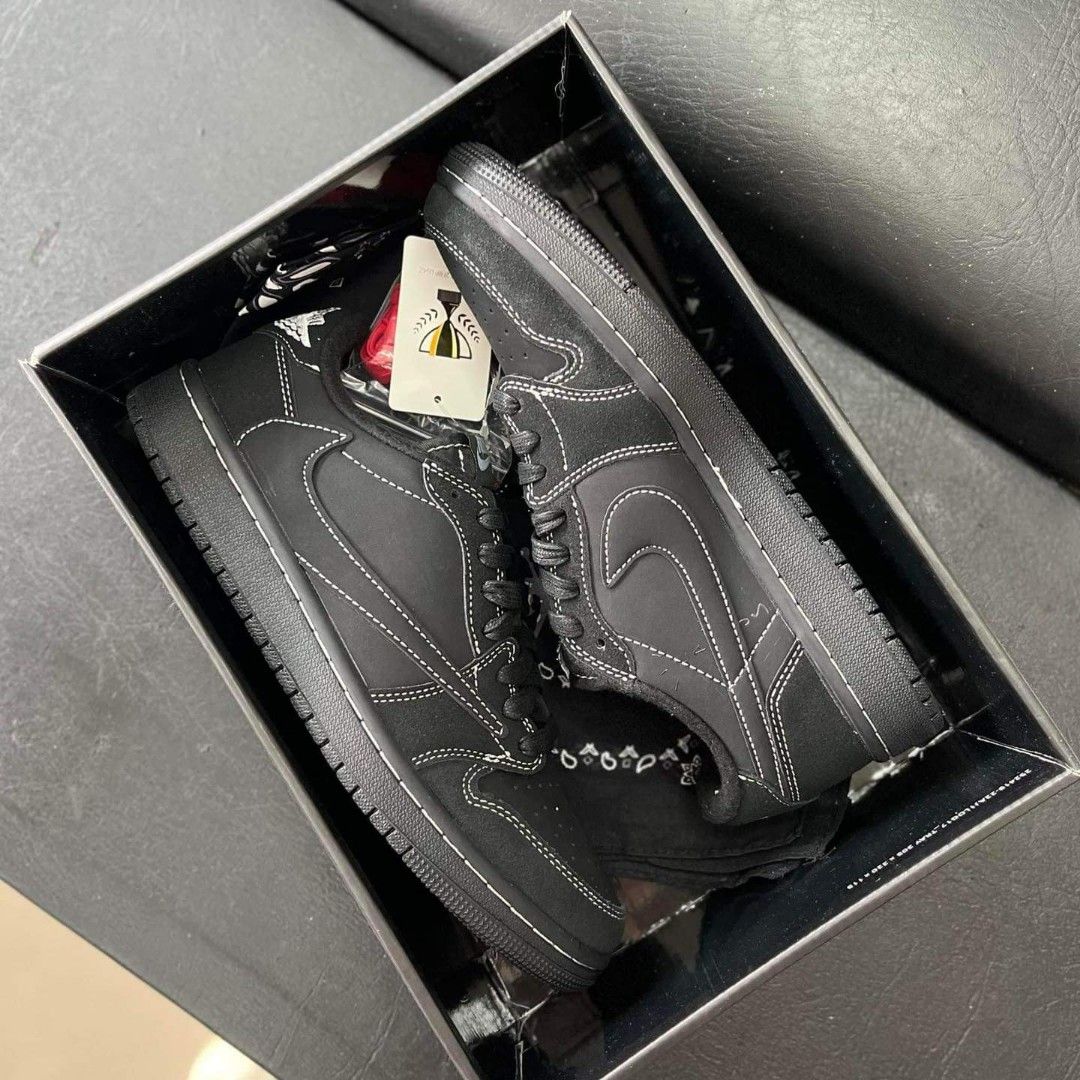 Jordan 1 low Travis Scott"black phantom" (Category: Sneakers) located in Makati City. Submitted by christian148737 (Listing ID 1331029817, Image 2). Description: Grab your's now!! Just pm,me for more details ☑️ All sizes are available ☑️women size Euro:36 to 40 ☑️men size euro:40 to 45 ☑️We ship via lalamove manila area only for outside manila through LBC courier will do. Dont hesitate, Ask me with your concerns. I'll be right away. Thank you and