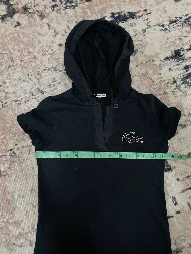 Lacoste short sleeve hoodie discount