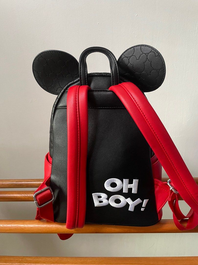 Loungefly Mickey Mouse Quilted Oh Boy Mini Backpack