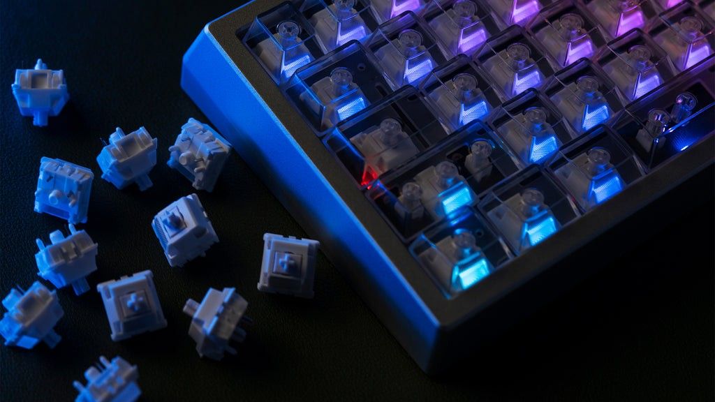 [LUBED/FILMED] Wuque Studio Morandi Linear switches for custom mechanical keyboard|akko|keychron|Royal kludge (Category: Computer Keyboard) located in Singapore. Submitted by DECKEYS.SG (Listing ID 1243158617, Image 2). Description: ❗️Brand new Instock❗️ ✅️ Trustable lube and film services ✅️ Wuque Studio Morandi Linear switches Housing lubed with Krytox GPl 205g0 Springs will be lubed with Krytox GPL 105 Soundtest: https://youtu.be/DQBhStEcecE S