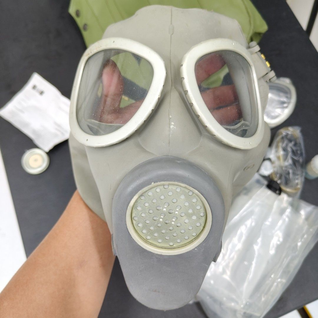 Military surplus gasmask set (Category: Babies & Kids Fashion) located in Manila. Submitted by rossinicalabig (Listing ID 1330912027, Image 1). Description: CHRISTMAS PROMO!!! 4500 Pesos Only! Polish Army Gasmask. Complete set with waterproof bag. NOT SURE IF WORKING. THIS IS BEST FOR DISPLAY, COLLECTION OR COSPLAY. Check test and pickup in Sta.Mesa Mla. Shipping & delivery fees c/o buyer. Can ship via LBC COP (branch pickup)..