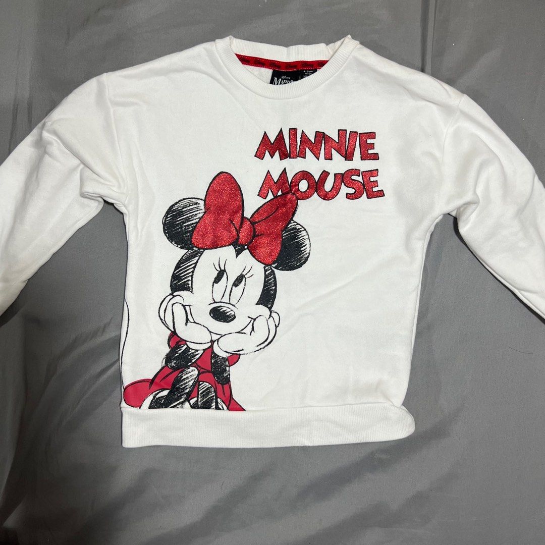 Mini mouse set sweat shirt and jogger pants (Category: Babies & Kids Fashion) located in Cavite. Submitted by fleurtykes (Listing ID 1330885141, Image 2). Description: Worn once Jnt Cavite.