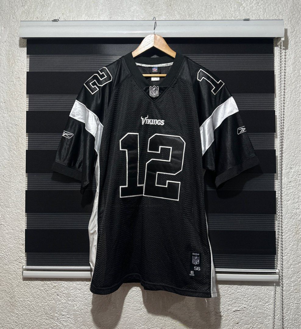 MINNESOTA VIKINGS HARVIN 12 BLACK NFL JERSEY Reebok Men s Fashion Activewear on Carousell