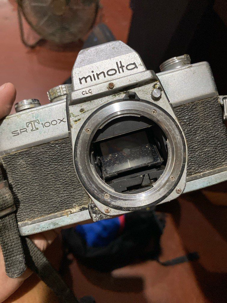 Minolta SRT 100X (Category: Cameras) located in Tabaco. Submitted by cinemahilig (Listing ID 1330966208, Image 1). Description: For repair. As Is. Last price posted. Buyer shoulders shipping. Item location: Tabaco City, Albay. 09395763344 .