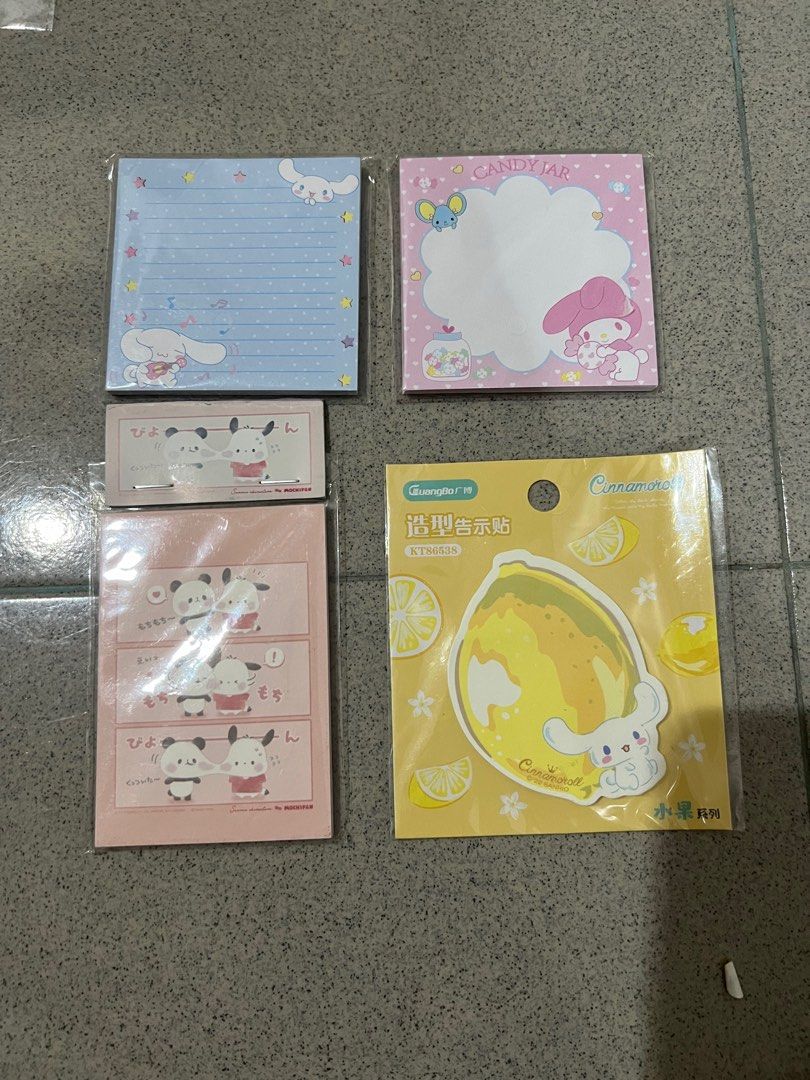 New Memo Sticky Notes Sanrio, Hobbies & Toys, Stationery & Craft, Other ...