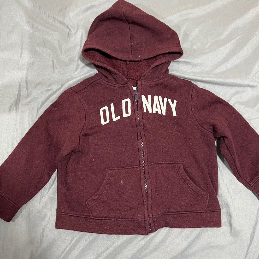 Old navy jacket hoodie for toddler (Category: Babies & Kids Fashion) located in Cavite. Submitted by fleurtykes (Listing ID 1330886447, Image 1). Description: Jnt Cavite.